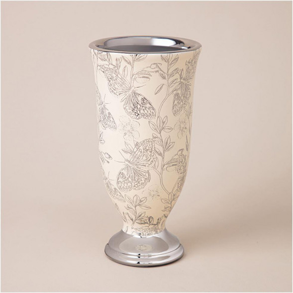 Ваза LEFARD 763-129 декоративная на ножке 10Х20см