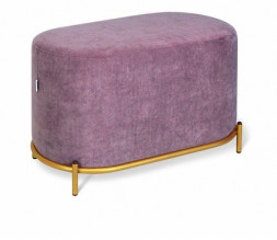 Пуфик SHEFFILTON SHT-B7 пыльная роза/золото (208963)