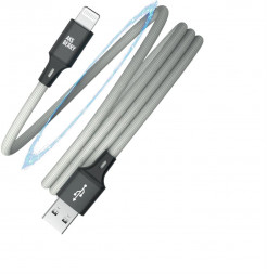 Кабель AKSBERRY (6900307940013) X164 Magnetic USB-A - Lightning, серый