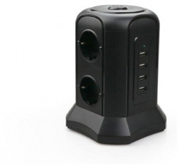 Сетевой фильтр TESSAN TP-VB4U6E черный