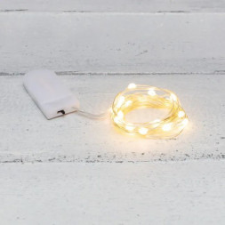 Гирлянда NEON-NIGHT (302-006) ГИРЛЯНДА &quot;РОСА&quot; С КРУПНЫМИ КАПЛЯМИ 2 М, 20 LED, ТЕПЛОЕ БЕЛОЕ , 2ХCR2032