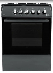 Комбинированная плита IDEAL L 115 ГК антрацит (электродуховка)