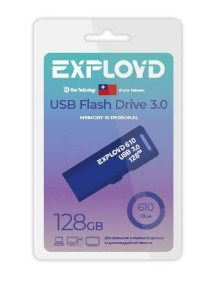 USB флэш-накопитель EXPLOYD EX-128GB-610-Blue USB 3.0