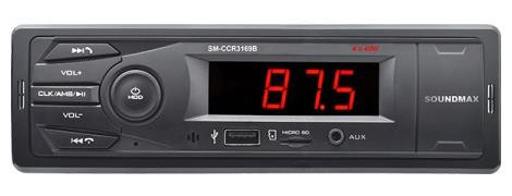 Автомагнитола SOUNDMAX SM-CCR3169B(черный)
