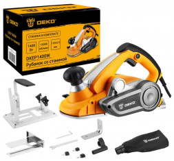 Рубанок DEKO DKEP1400W со станиной, 1400 Вт, 110 мм 063-4337
