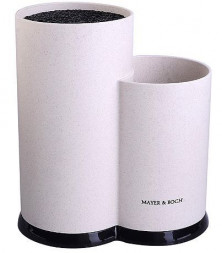 Подставка для ножей MAYER&amp;BOCH 31295 бежевый/ мраморная крошка