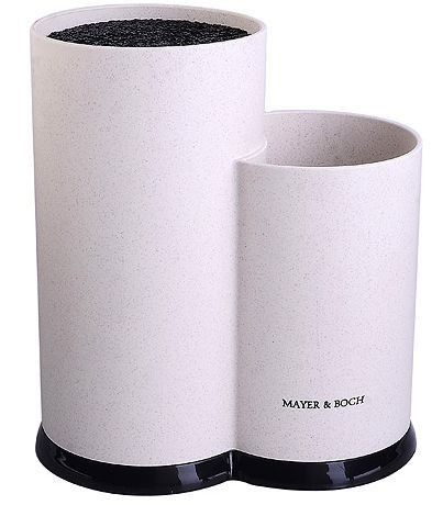 Подставка для ножей MAYER&amp;BOCH 31295 бежевый/ мраморная крошка