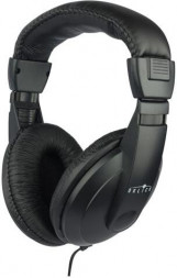 Наушники OKLICK Наушники мониторные Оклик HP-M211V 1.8м черный проводные оголовье (HP-M211VB)