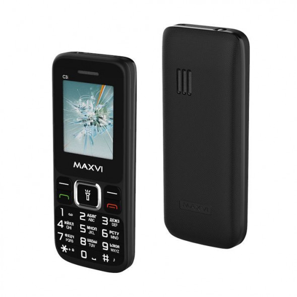 Телефон мобильный MAXVI C3I Black