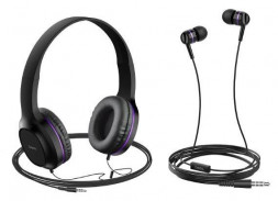 Наушники HOCO (6931474709653) W24 Enlighten фиолетовый