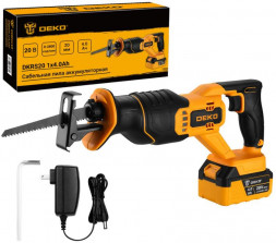 Сабельная пила DEKO DKRS20, 20В, 1х4.0Ач 085-1126