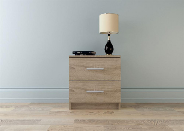 Комод НК-МЕБЕЛЬ ЛОФТ комод 420 с 2-мя ящиками Дуб Сонома 72230008 (1 кор.)