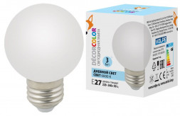 ЭЛЕКТРИКА VOLPE LED-G60-3W/6000K/E27/FR/С
