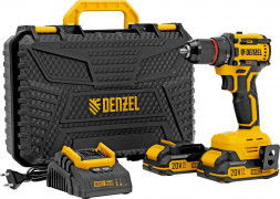 Дрель-шуруповерт DENZEL Дрель-шуруповерт аккумуляторная бесщет. CDH-BL-20, Li-Ion, 20 В// DENZEL Дрель-шуруповерт аккумуляторная бесщет. CDH-BL-20, Li-Ion, 20 В//