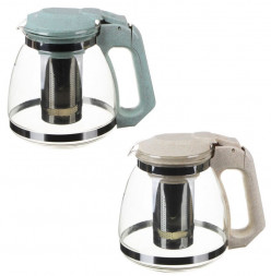 Заварочный чайник VETTA Чайник заварочный 1500мл, ситечко из нержавеющей стали, стекло, пластик, 2 цвета 850-197
