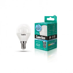 Лампа CAMELION (12071) LED7-G45/845/E14/7Вт/4500К