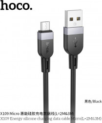 Кабель HOCO (6942007636353) X109m 3м USB 2.4A USB- micro USB , 3м