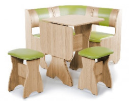 Набор мебели для кухни БИТЕЛ ТЮЛЬПАН-МИНИ Дуб Сонома/Салат С-105 Бежевый С-101 (6 кор.)