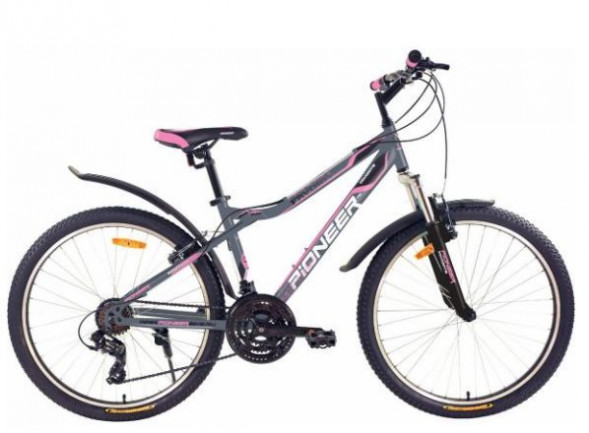 Велосипед PIONEER FAVORITE 26&quot;/16&quot; gray-black-pink