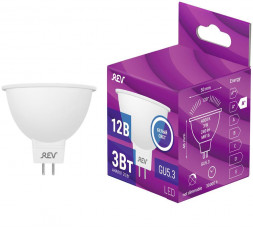 Лампа светодиодная REV 32370 9 MR16 3Вт GU5.3 4000K