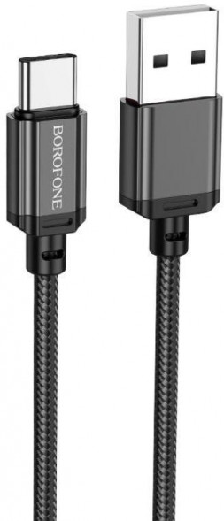 Кабель BOROFONE (6974443389043) BX87 USB 3.0A для Type-C Black 1 м
