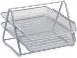 Органайзер UNISTOR DIPLOMAT 2 для бумаги металлический 2 секции, А4 Серый 212871