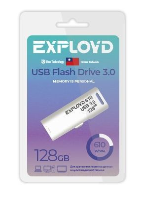 USB флэш-накопитель EXPLOYD EX-128GB-610-White USB 3.0