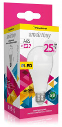 Лампа SMARTBUY (SBL-A65-25-30K-E27) 25W/3000/E27