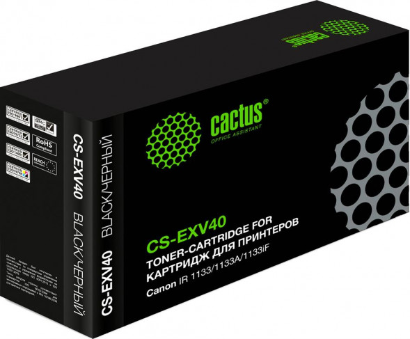 Картридж лазерный CACTUS Картридж лазерный CS-EXV40 C-EXV40 черный (6000стр.) для Canon IR 1133/1133A/1133iF