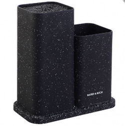 Подставка для ножей MAYER&amp;BOCH 31298 черный/мраморная крошка