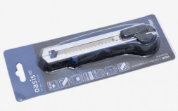 Нож OASIS Pro Нож с сегментированным лезвием 18х100х0,5 мм, двукомпонентный корпус (ABS+TPR) 1030601009 цвет черный