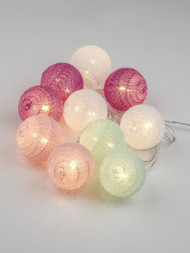 Электрогирлянда UNIEL ULD-S0200-010/STB/2AA WHITE IP20 TANGLES-1 &quot;Клубки&quot;, 2м. 10 светодиодов. Белый свет.