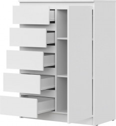 Комод НК-МЕБЕЛЬ STERN комод Т-15 Белый 72678283 (2 кор.)