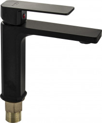 Смеситель для раковины FABIA 9735 Смеситель для раковины, квадратный корпус, цвет ЧЕРНЫЙ.