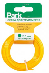 Леска PARK Леска для триммеров 2,0мм, 15м, круг 990595
