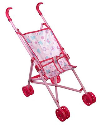 Игрушка ИГРОЛЕНД 267-550 Коляска для кукол прогулочная, PP, текстиль, 47,5х20х37см, 3 дизайна