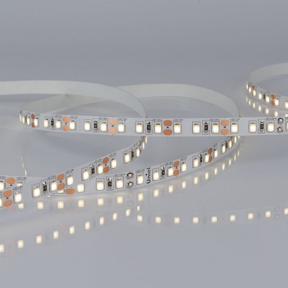 Светодиодная лента UNIEL (UL-00004363) ULS-M13-2835-120LED/m-8mm-IP20-DC12V-9,6W/m-5M-4000K PROFI катушка в герметичной упаковке