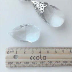 АКСЕССУАРЫ ДЛЯ СВЕТИЛЬНИКОВ ECOLA DT38RVECB Сделай сам Хрустальный светильник Подвеска Миндаль Прозрачный большой