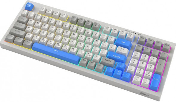 Клавиктура RITMIX RKB-598BL Gray серый-голубой RITMIX RKB-598BL Gray серый-голубой