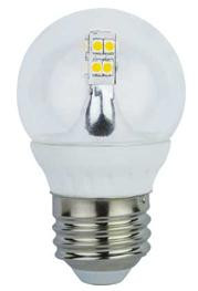 Лампа светодиодная ECOLA globe K7FV40ELC Premium 4,0W G45 E27 4000K прозрачный шар 76х45 (5)
