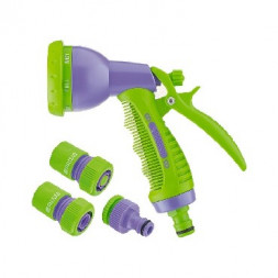Пистолеты - распылители PALISAD Набор для подключения шланга 3/4" (пистолет 8-и режимн, адаптер, 2 соединителя) 65177