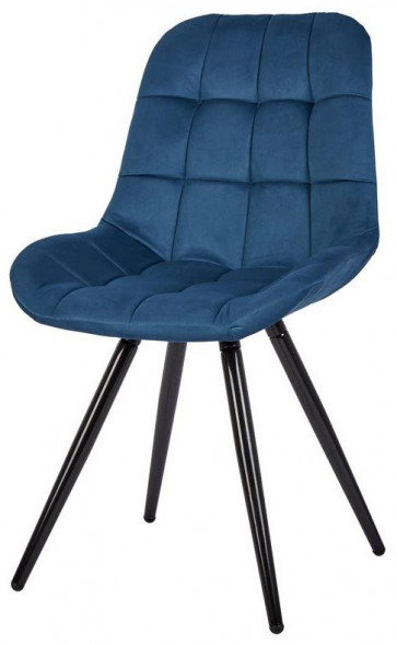 Стул обеденный POLINI Home Verona SM, синий-черный (2 кор.)