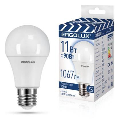Светодиодная лампа ERGOLUX (14724) LED-A60-11W-E27-6K