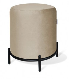 Пуфик SHEFFILTON SHT-B6 ванильный крем/черный муар (208961)