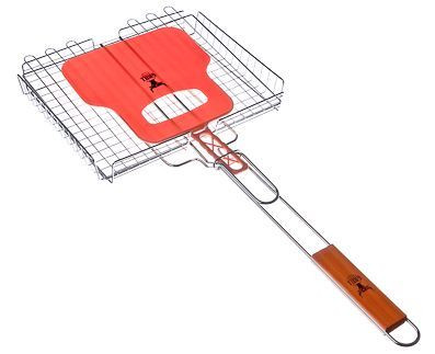 Решетка-гриль GRILLBOOM Решетка-гриль хром., 62х(30х24х4)см, веер 22х32см 104-005
