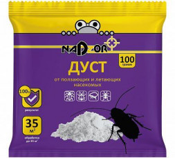 Дуст от ползающих насекомых NADZOR Дуст от ползающих насекомых, 100 г, DIH002Н