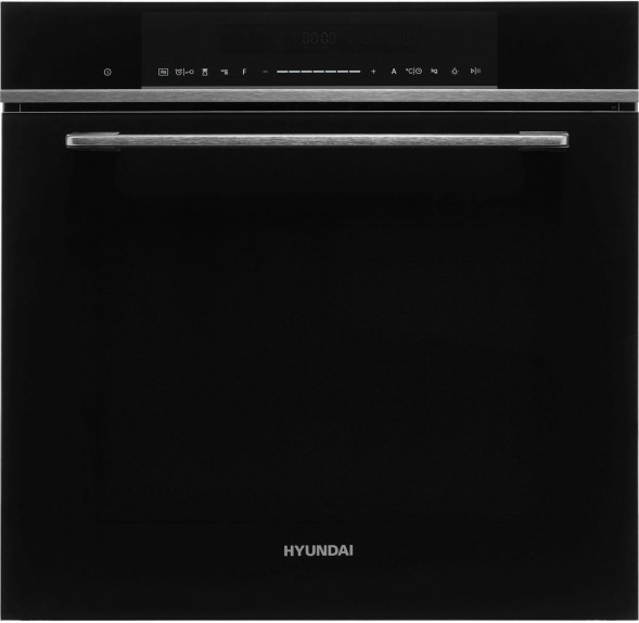 Духовой шкаф HYUNDAI HMEO 6780 DX черное стекло/серебристый