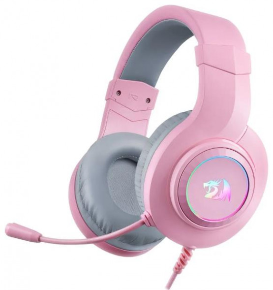 Игровая гарнитура REDRAGON (70746) Hylas Проводной,RGB,USB+3.5мм,розов.