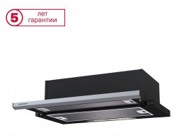 Встраиваемая вытяжка KRONA KAMILLA slim 600 bk/ix (1 мотора)