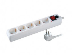 Сетевые фильтры VOLSTEN (14714) SPI 5X1,5-Z (Сетевой фильтр, 5 гн. 1,5 м., 10А, 2200 Вт.)